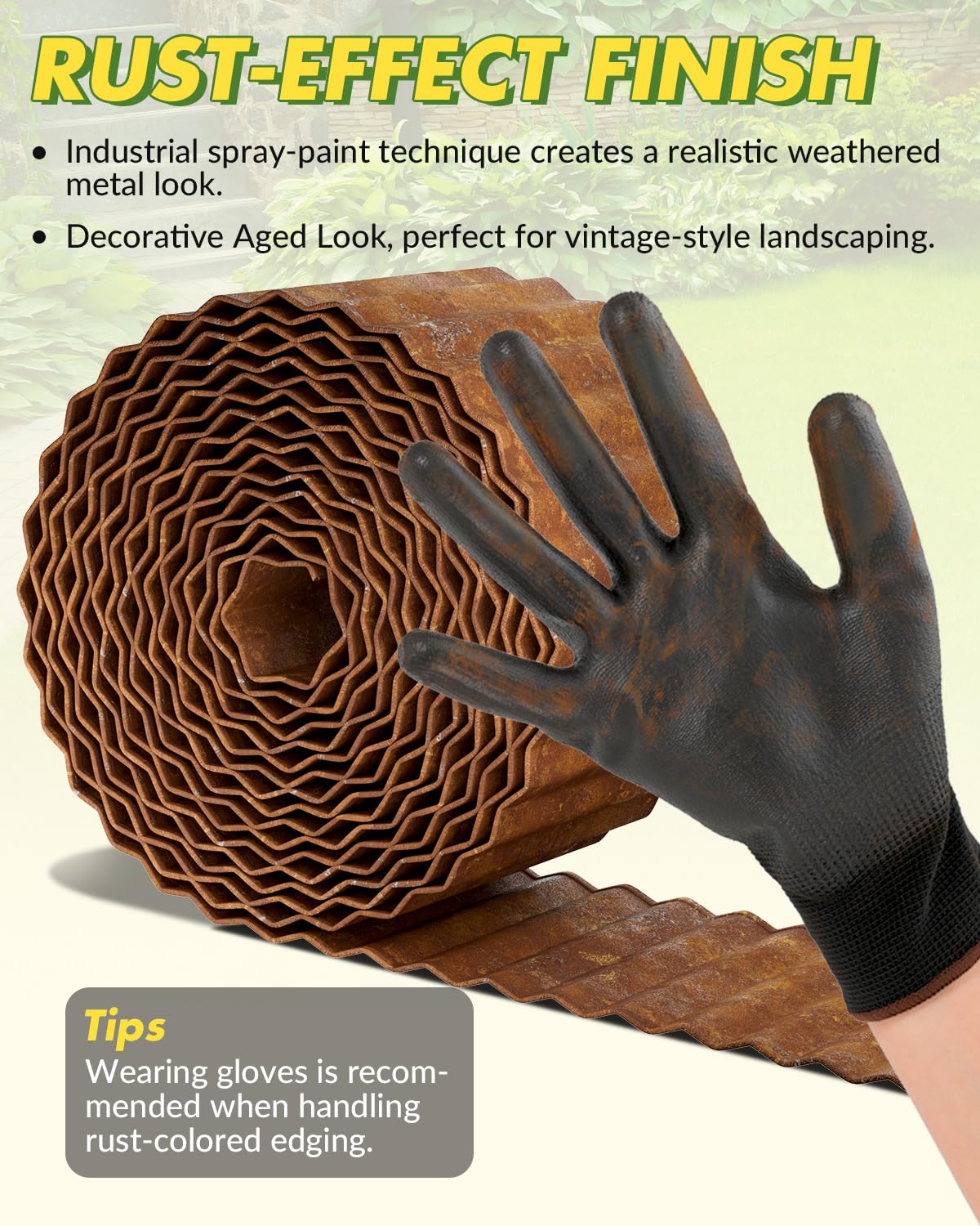Velway easy-install edging simplifies placement and alignment in soft soil.