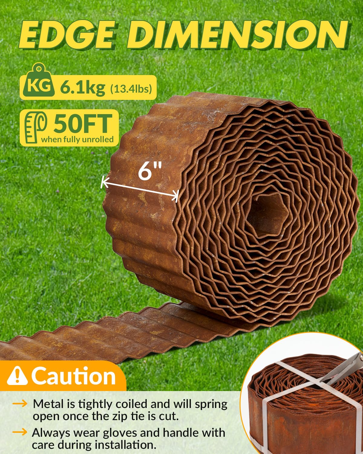 Velway rolled edges reduce risk during installation and handling.
