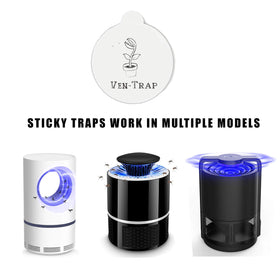 Easy Ven-Trap glue-pad installation maintains trap operation with minimal downtime