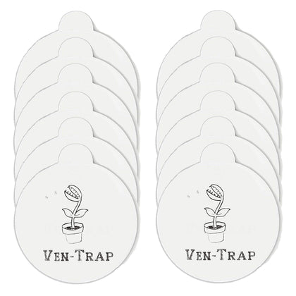 Ven-Trap sticky glue board refill installed inside an indoor lamp for universal compatibility