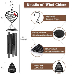 VENBEEL wind chime with adjustable striker and mute mode for versatile sounds.