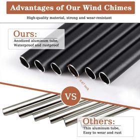 VENBEEL anodized-tube wind chime for durable long-lasting sound