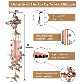 VENBEEL wind chimes gift packaging with card ready for gifting