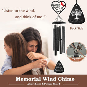 Venbeel cardinal symbol wind chime evokes love and hopeful memory