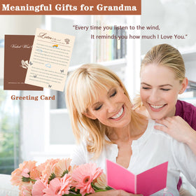 VENBEEL gift-ready wind chime box with greeting card