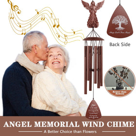 VenBeel memorial wind chime aluminum tubes delivering durable tones in breeze