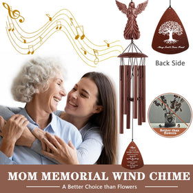 VENBEEL memorial wind chimes displayed in garden for reflective moments