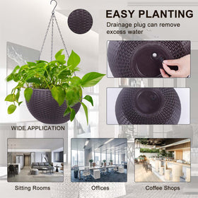 Vencer indoor-outdoor garden decor planter ready for porch or balcony
