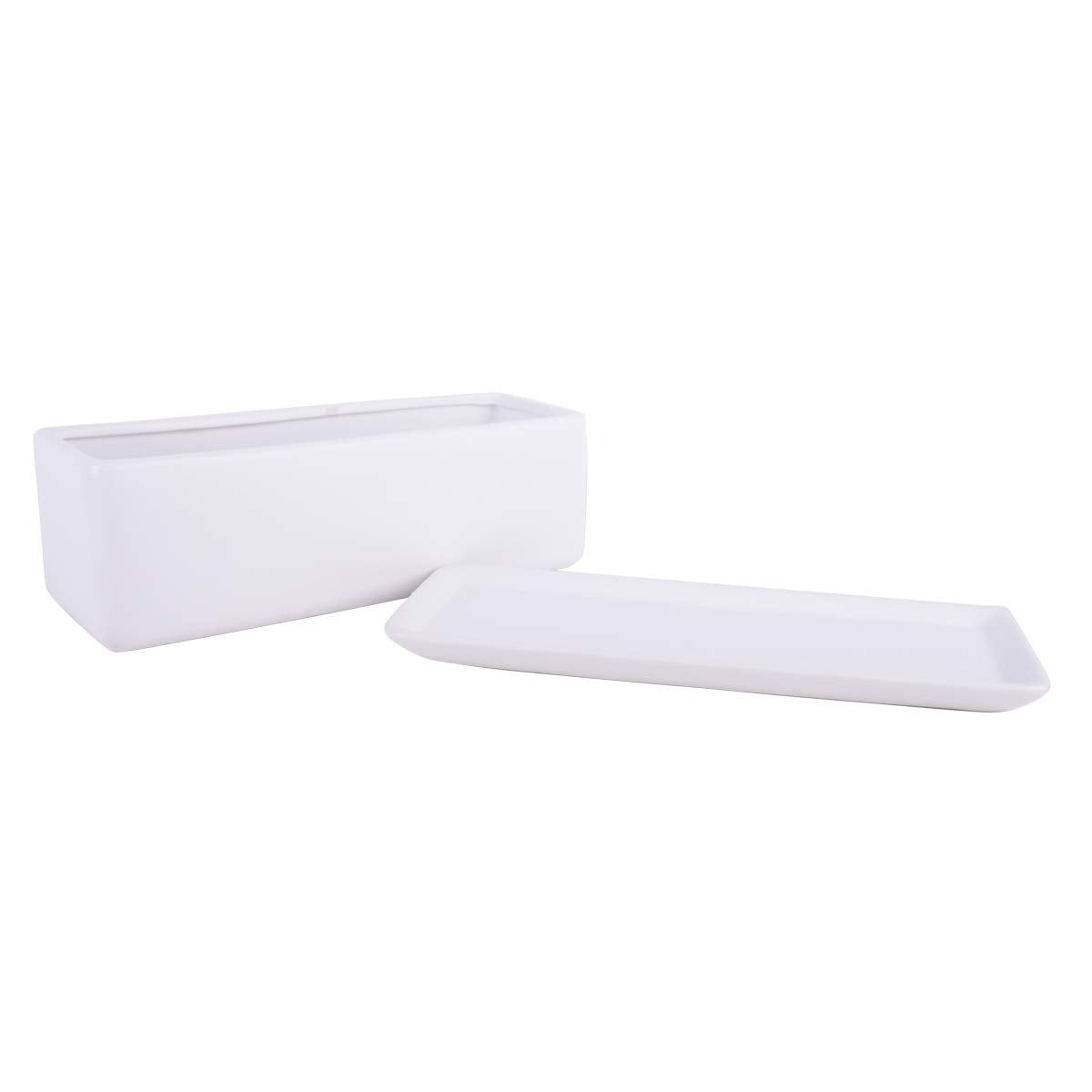 Vencer rectangular planter arranged on a desk display for minimalist decor