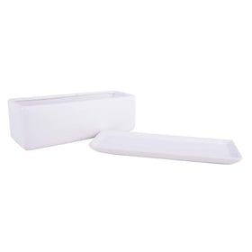 Vencer rectangular planter arranged on a desk display for minimalist decor