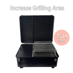 Vencino rack enables grilling, roasting, and baking with versatility