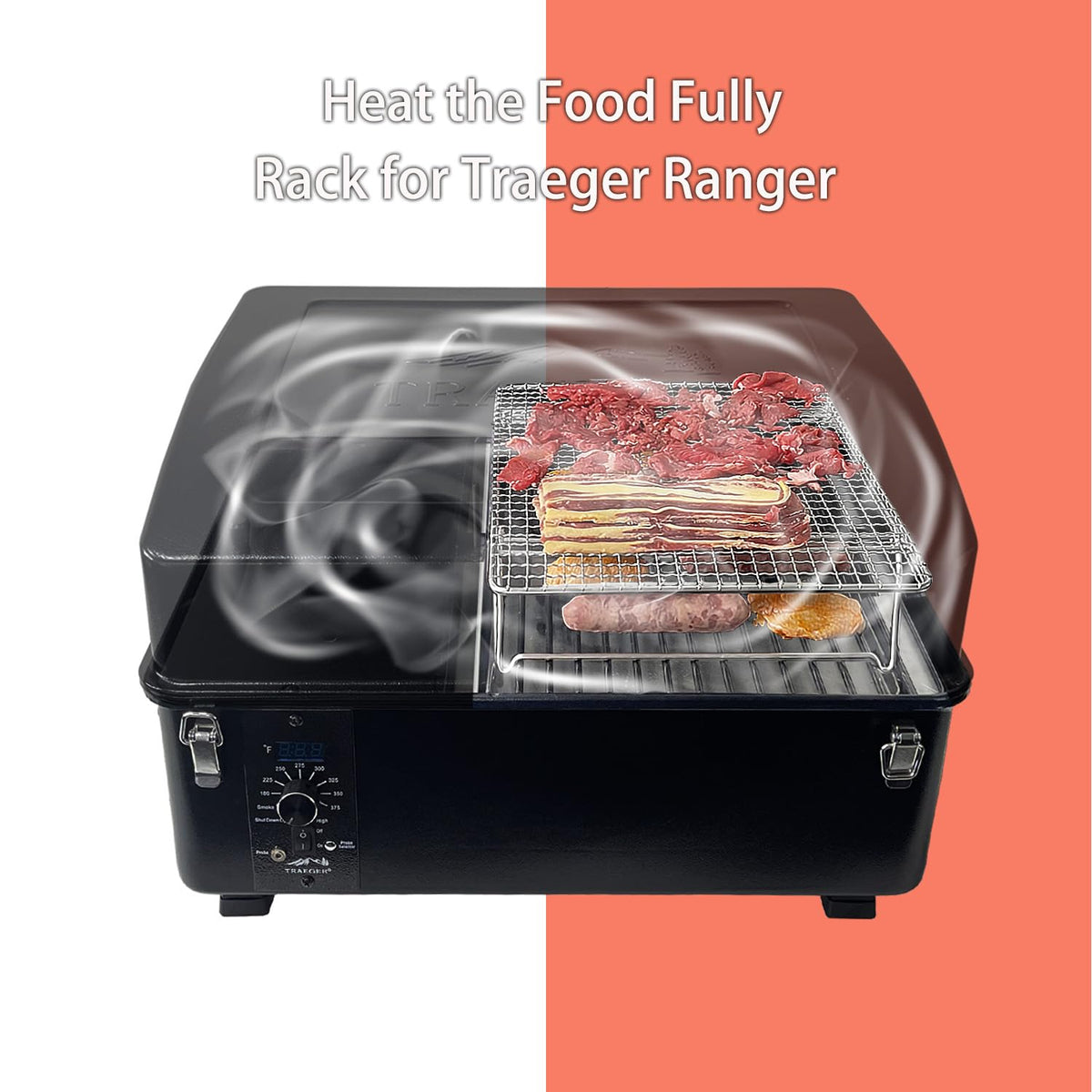 Vencino second rack for PB150PPG fits PB150 grills and increases capacity