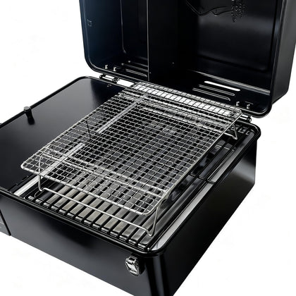 Vencino second rack for Traeger Ranger expands grill space for big meals