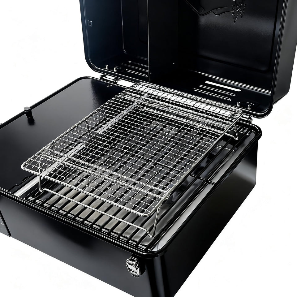 Vencino second rack for Traeger Ranger expands grill space for big meals