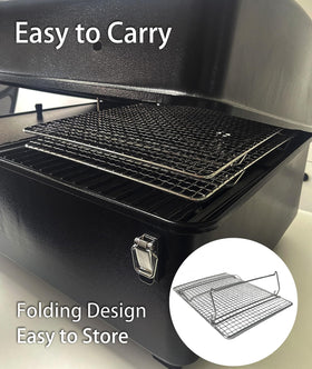 Vencino stainless steel grid surface provides even heat across foods