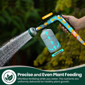 VENETIO 34oz refillable bottle provides steady nutrients for pots and garden beds