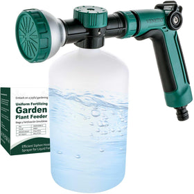 VENETIO 8-Dial hose attachment spray gun delivers uniform fertilization from bottle to garden beds