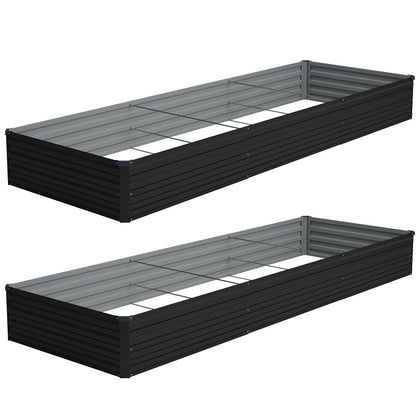 Vengarus galvanized raised bed open base for better drainage and root growth.