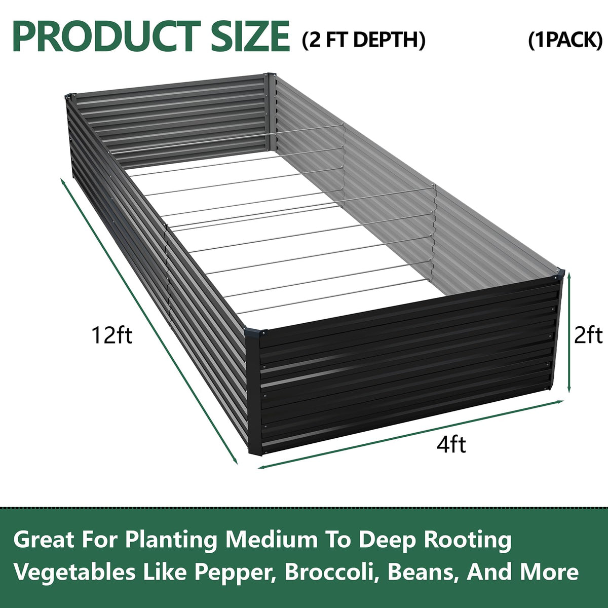 Vengarus galvanized steel bed showing rust resistance for outdoor use