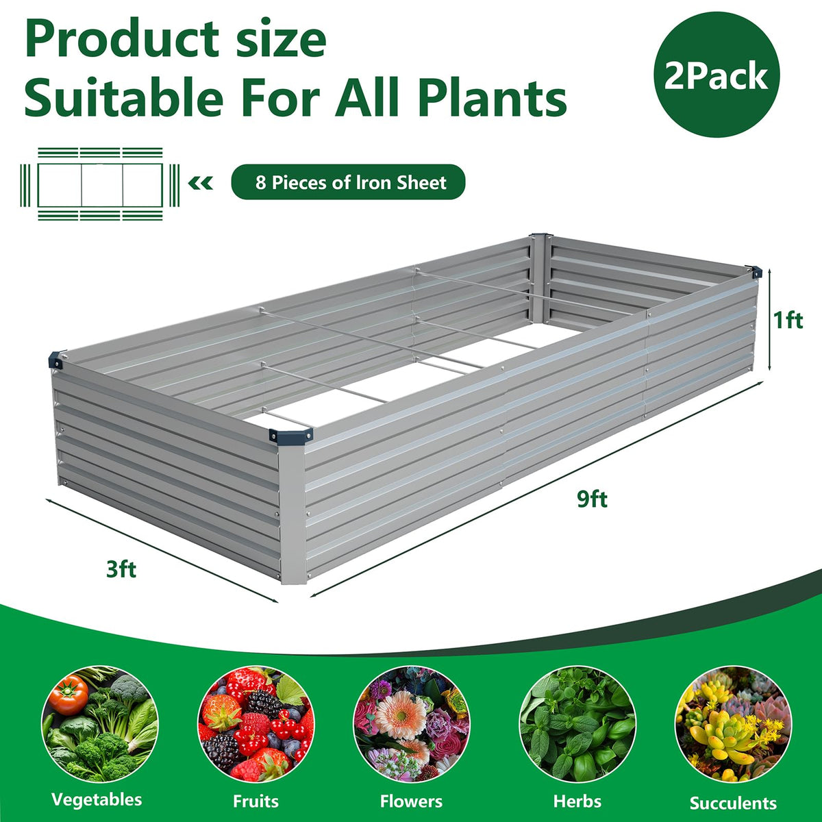 Vengarus galvanized steel frame emphasizes strength for outdoor use.