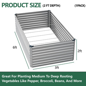 Vengarus galvanized steel bed assembly parts shown for quick setup
