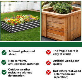 Vengarus garden bed in use with vegetables demonstrates raised-planter versatility.