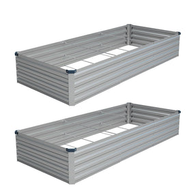 Vengarus raised bed 2-pack with measurements for spacious growing.