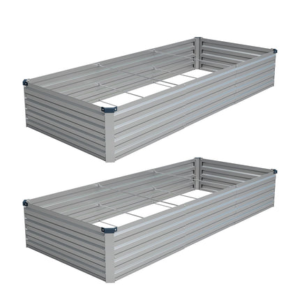 Vengarus raised bed 2-pack with measurements for spacious growing.
