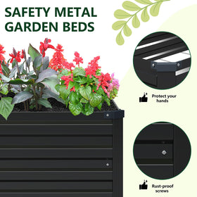 Vengarus galvanized steel bed with reinforced joints for longevity.