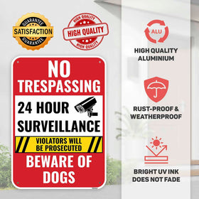 Venicor aluminum sign, 14x10 inches, predrilled holes for easy installation