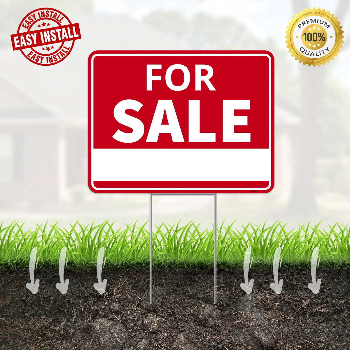 Venicor sturdy ground stake for yard sign stability in any weather