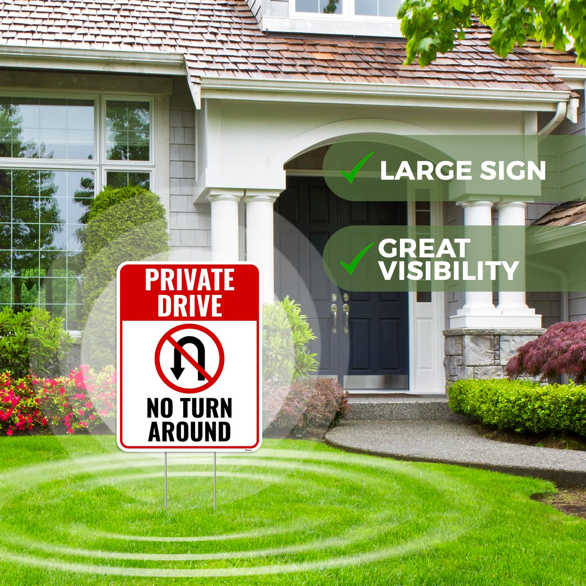 Venicor weatherproof corrugated plastic sign withstands sun and rain