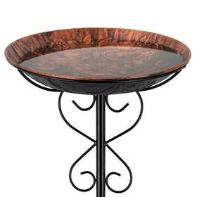 Venniy bird bath with five-fork base provides stable outdoor support.