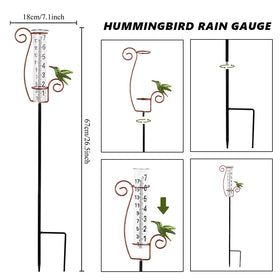 Venniy rain gauge detachable glass tube for easy cleaning.