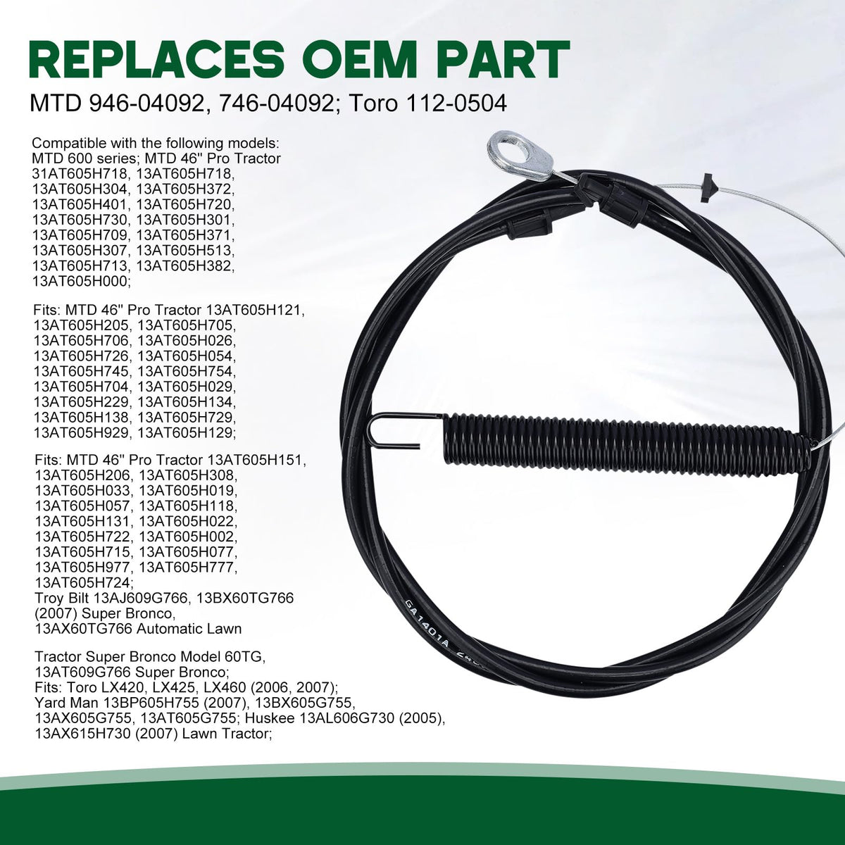 Venseri 26-inch conduit provides consistent routing and protection for the cable.