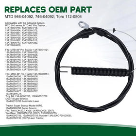 Venseri 26-inch conduit provides consistent routing and protection for the cable.