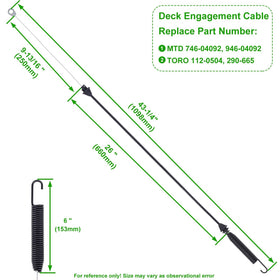 3-month warranty and responsive Venseri support for deck cable replacements.