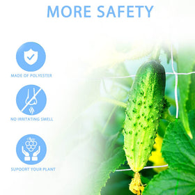 Vensovo netting helps beans, peas, and cucumbers grow vertically with pruning access