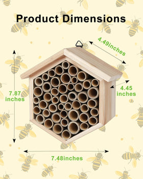 vensovo carpenter bee house installed outdoors supports garden pollination