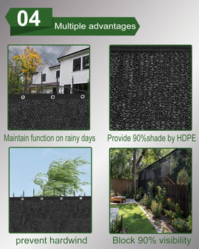 vensovo privacy screen blocks street dust and noise for a peaceful outdoor retreat