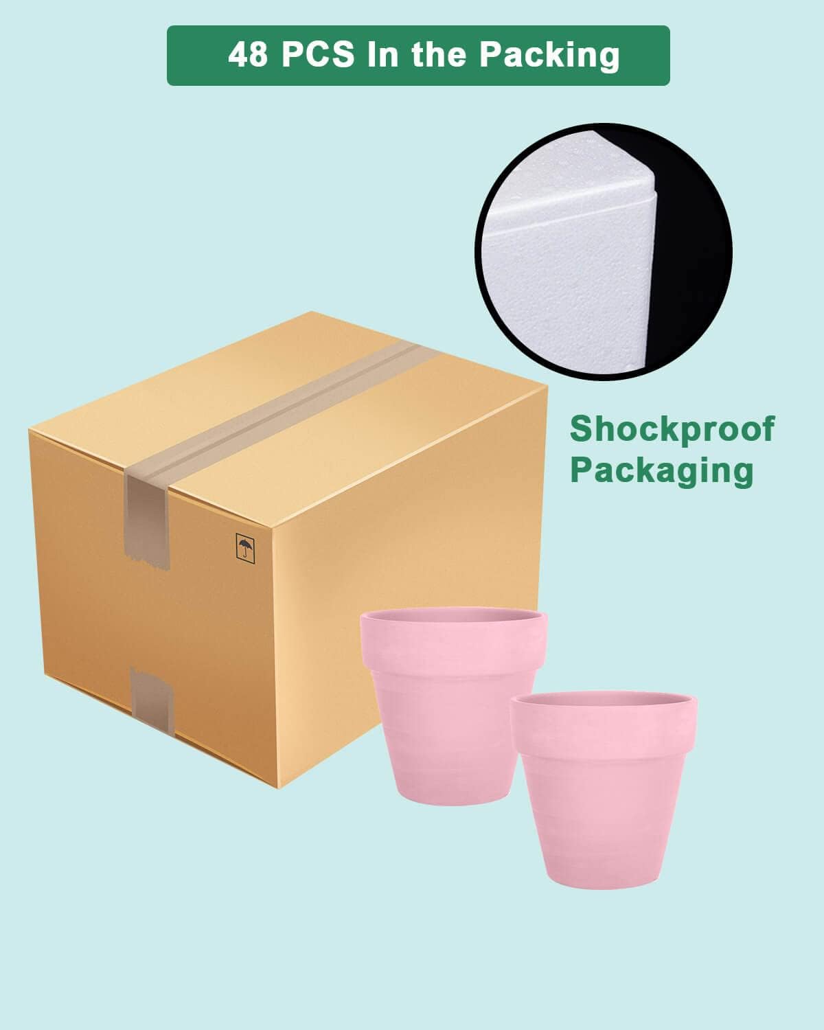 Vensovo educational mini pots for kids' plant projects