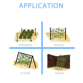 Vensovo garden trellis netting demonstrates easy installation by wrapping around a structure for sturdy support