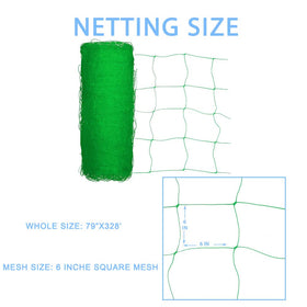 Vensovo trellis netting roll with roller packaging for neat removal and storage.
