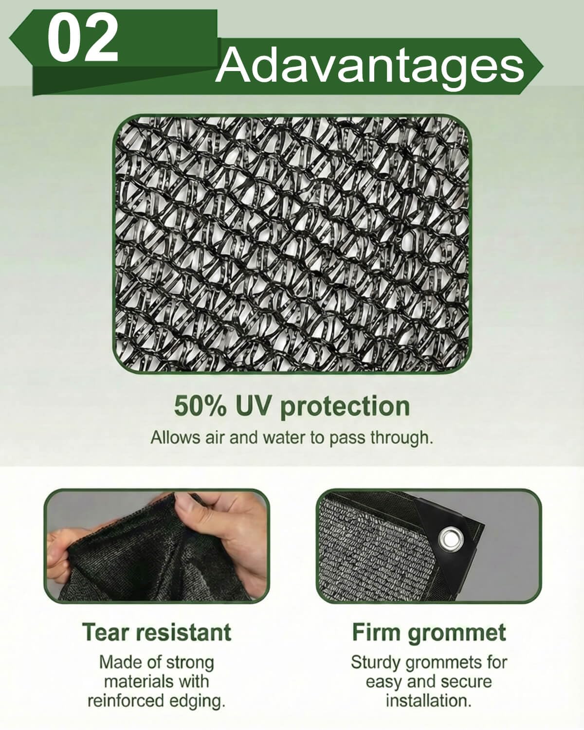 Vensovo greenhouse shade net providing breathable coverage for seedlings.