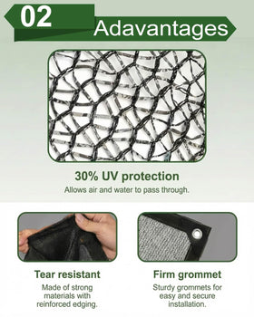 vensovo greenhouse shade netting blocks intense sun while preserving airflow for plants.
