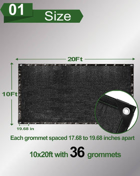 vensovo heavy-duty HDPE shade mesh provides durable outdoor performance