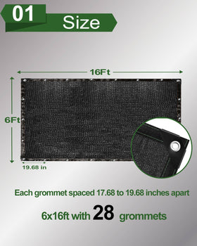 Vensovo heavy-duty HDPE shade mesh used in an outdoor setting
