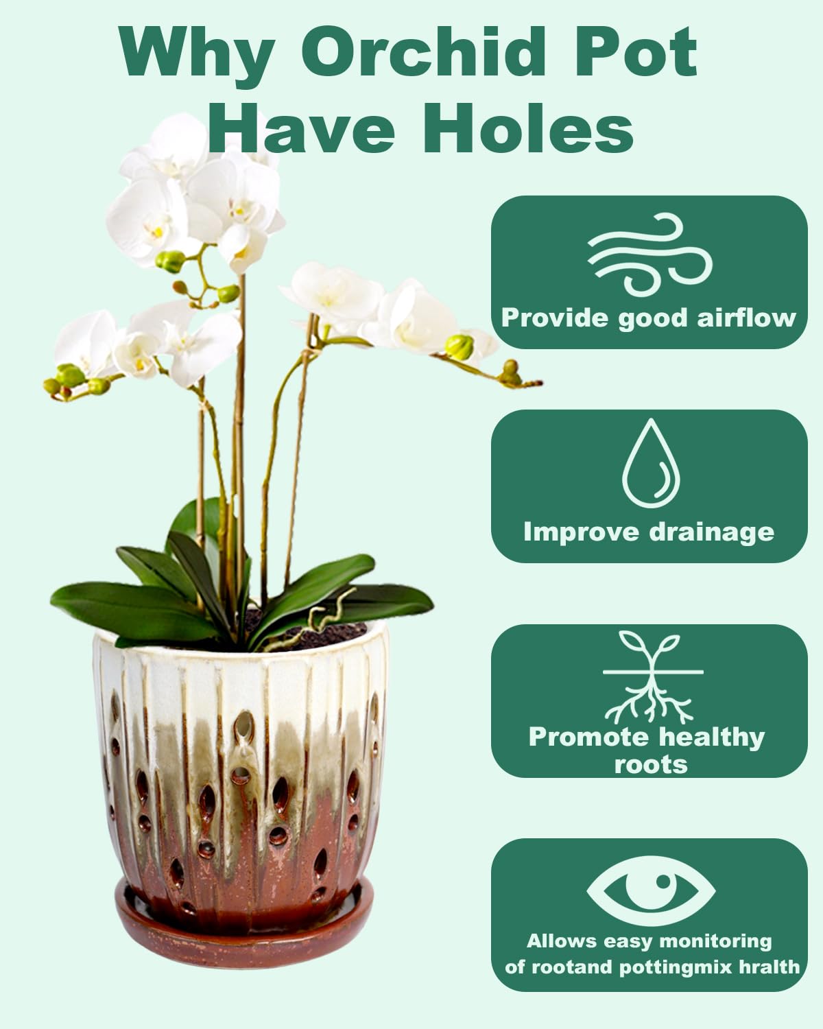 Vensovo indoor outdoor plant pot ready for versatile placements