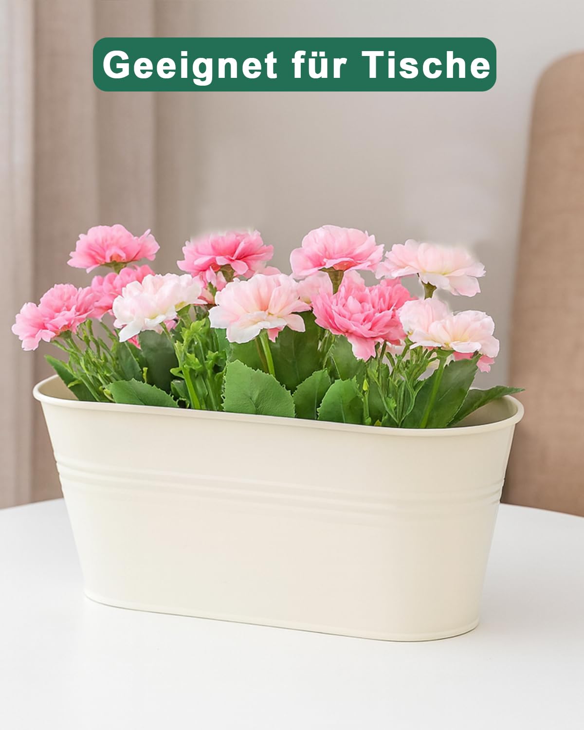 Vensovo versatile planters suitable for outdoor rails or indoor shelves
