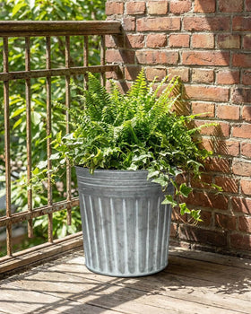 vensovo metal buckets used as desk organizers, adding style and organization